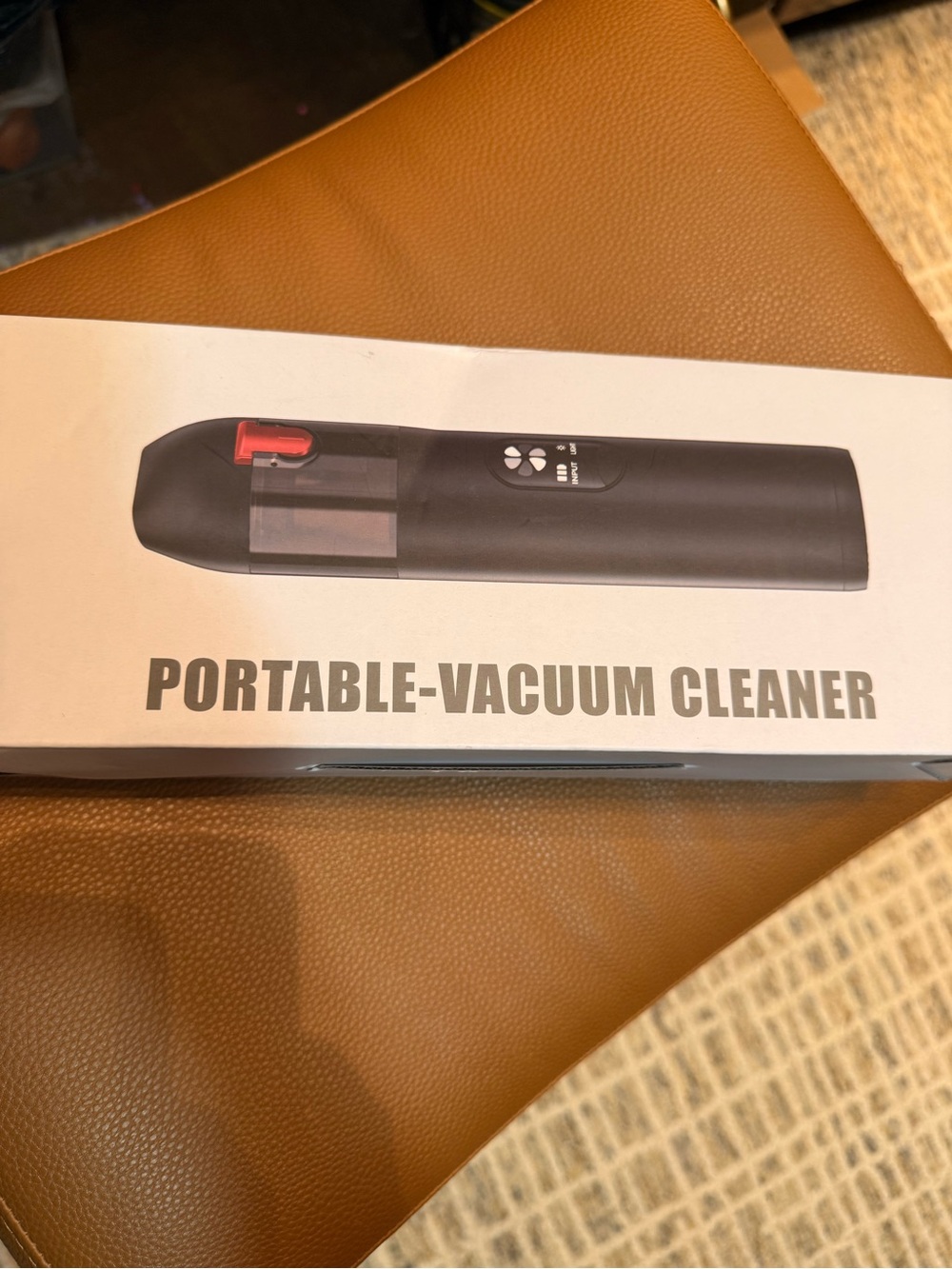 Black portable vacuum 5000mAh/3.7V